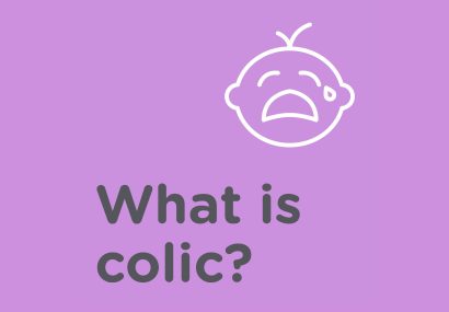 icon of baby crying with words what is colic