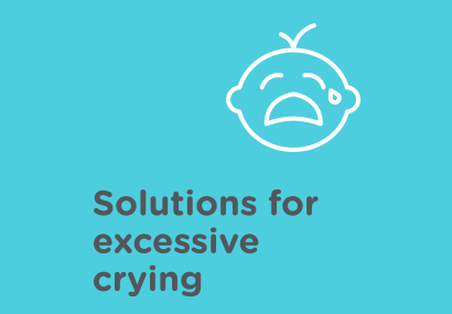 Solutions for excessive crying with a crying baby icon
