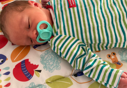 Baby with a Qudo Soother