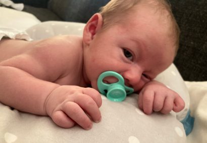 Baby with a Qudo Calmer