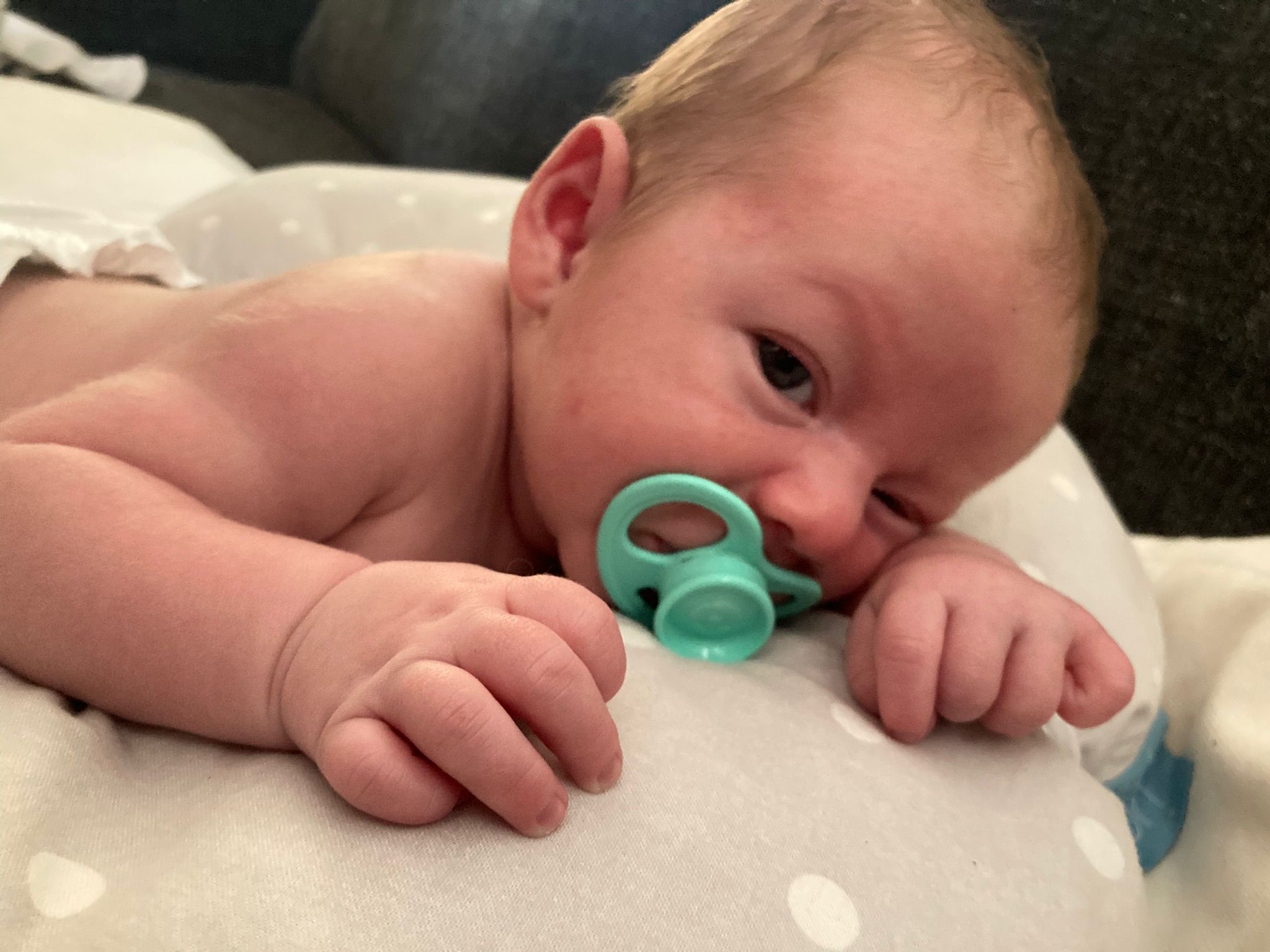 Baby with a Qudo Calmer